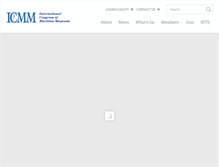 Tablet Screenshot of icmmonline.org